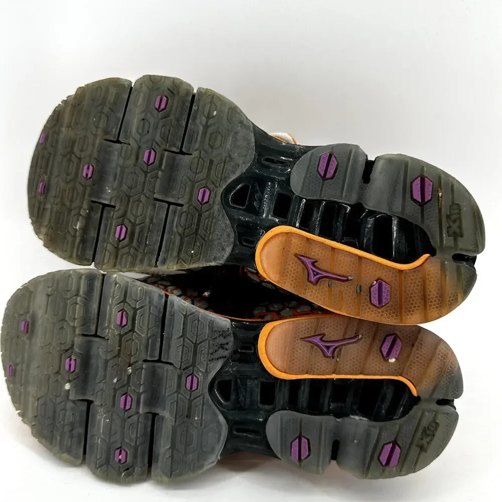 Mizuno Wave Prophecy 3 Running Shoe Sneakers Lace Up Hexagon Orange Purple 7 - Picture 7 of 7